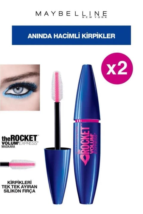 Maybelline New York Rocket مژه‌های حجیم و مشکی