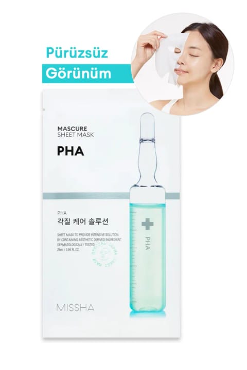 ماسک ورقه‌ای لایه‌بردار Missha حاوی PHA