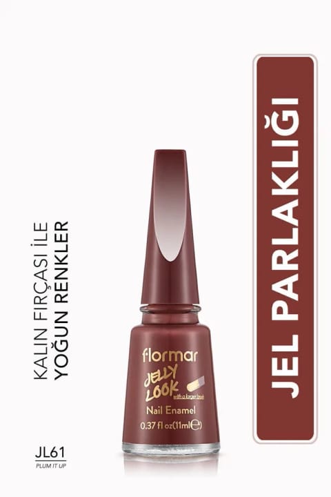 Flormar ژل لاک براق (آلویی مایل به بنفش) - Jelly Look Nail Enamel-jl61...