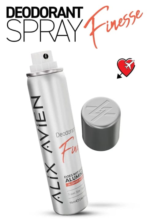 Alix Avien دئودورانت اسپری زنانه بدون آلومینیوم سایز مسافرتی ۷۵ میلی‌لیتر - Finesse