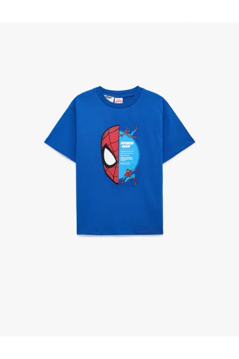 تیشرت کوتاهآستین یقه گرد نخی اورسایز چاپدار Spider-Man برند Koton