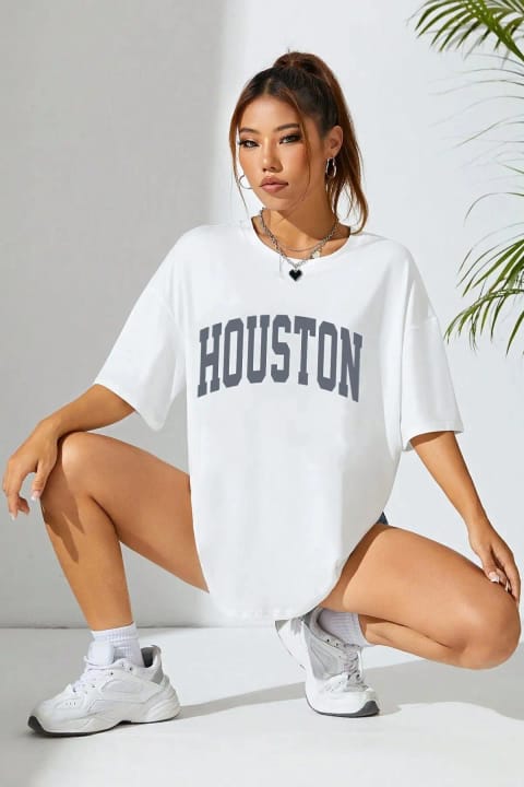 تیشرت طرحدار Houston یونیسکس uyguntarz
