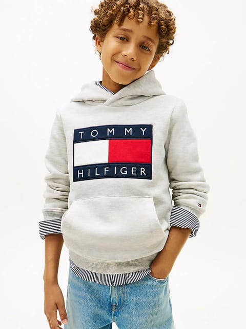 Tommy Hilfiger سویشرت بچگانه یونیسکس Heritage Flag