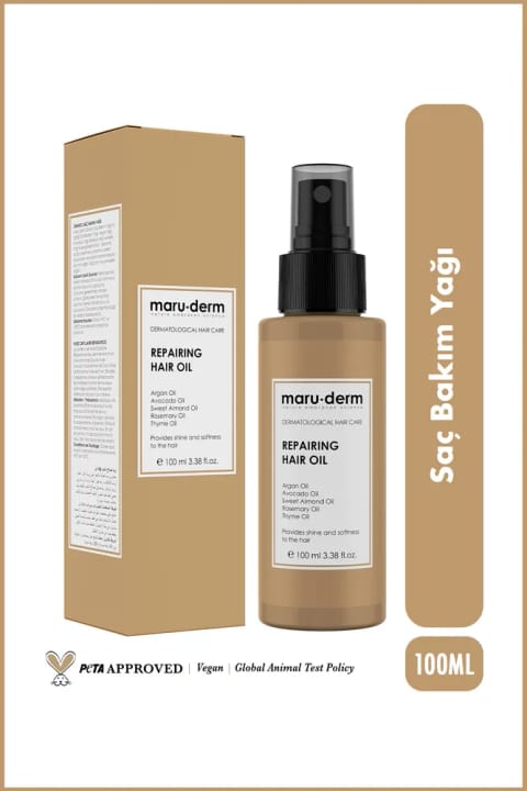 Maru.Derm روغن مراقبت از مو 100 میلی‌لیتر | روغن رزماری، روغن آرگان، آووکادو و آویشن ...