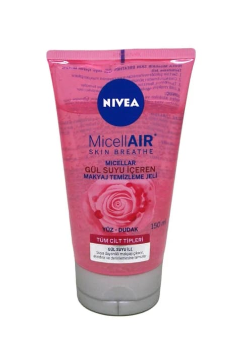 NIVEA ژل پاک‌کننده آرایش میسلار واتر با عصاره گل رز ۱۵۰ میلی‌لیتر