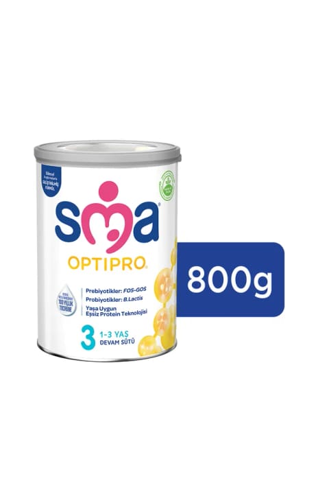 SMA Optipro 3 800 گرم شیر ادامه‌دهنده ۱-۳ سال