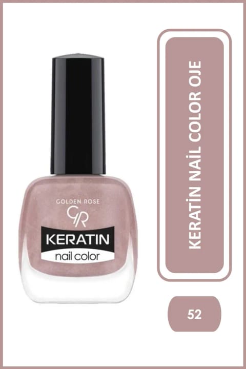 Golden Rose Keratin Nail Color لاک ناخن شماره 52