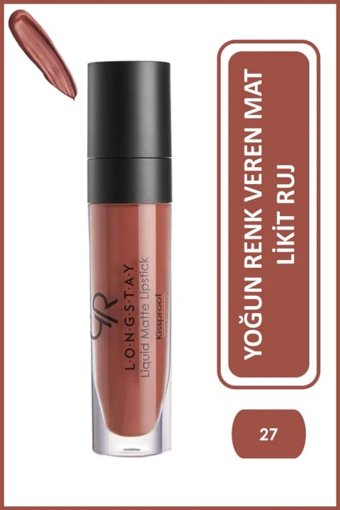Golden Rose رژ لب مایع مات ماندگار LONGSTAY 27