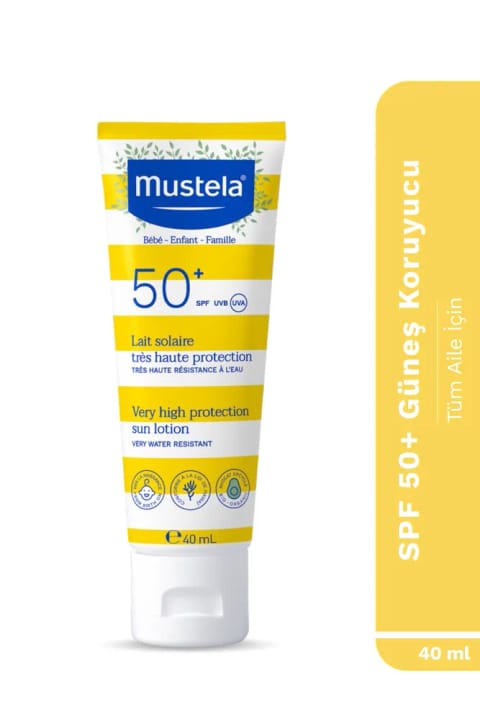 ضدآفتاب Mustela SPF 50+ صورت و بدن نوزاد کودک بزرگسال همه انواع پوست ...
