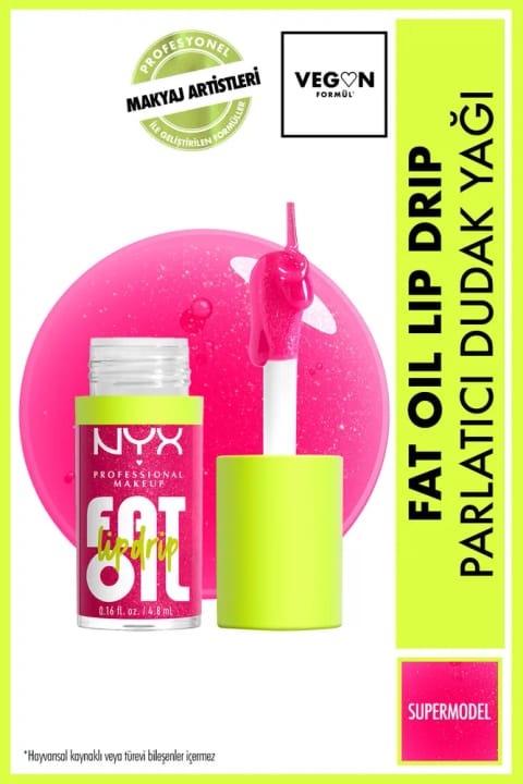 NYX Professional Makeup Fat Oil Lip Drip براقکننده لب - Supermodel