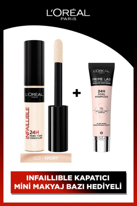 L'Oreal Paris Infaillible 322 کانسیلر تمام صورت و پرایمر مینی