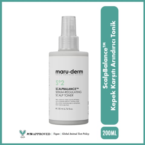 تونیک پوست سر پاک‌کننده Maruderm ScalpBalance متعادل‌کننده سبوم ضد شوره برای پوست سر چرب 200 ml