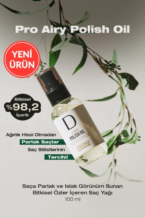 Dashu Pro Airy Polish Oil موی براق و خیس با عصاره گیاهی