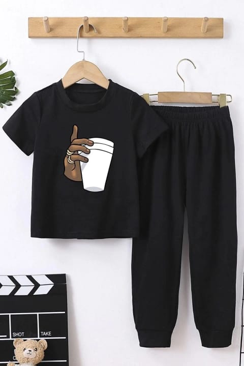 ست گرمکن بچگانه uyguntarz مدل Tupac Coffee