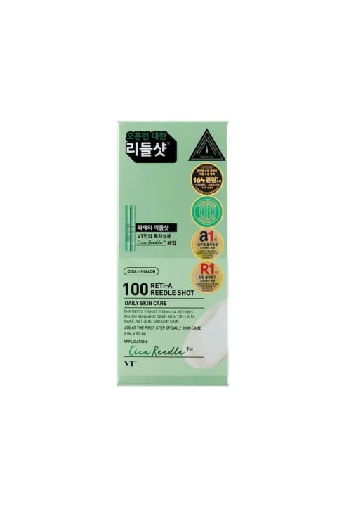 VT COSMETICS 100 RETI-A REEDLE SHOT 2ml X 10 عدد - سطح مبتدی Spicule Reti...