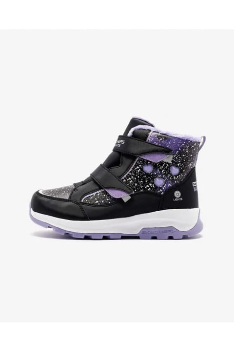 SKECHERS Storm Blazer بوت دخترانه بزرگ چراغدار مشکی 303439l Bklv