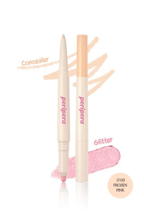 PERIPERA Sugar Twinkle Duo Eye Stick دو سر کانسیلر و سایه چشم براق — 05 Frozen Pink