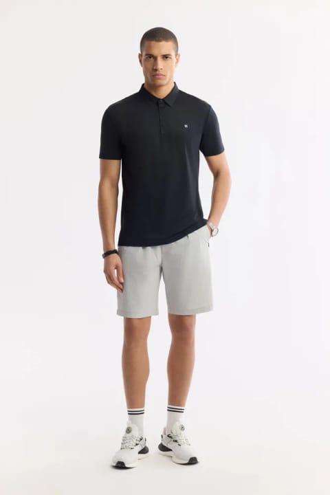 شورت بی‌استرچ گوفراژ کمر کشباف Taş