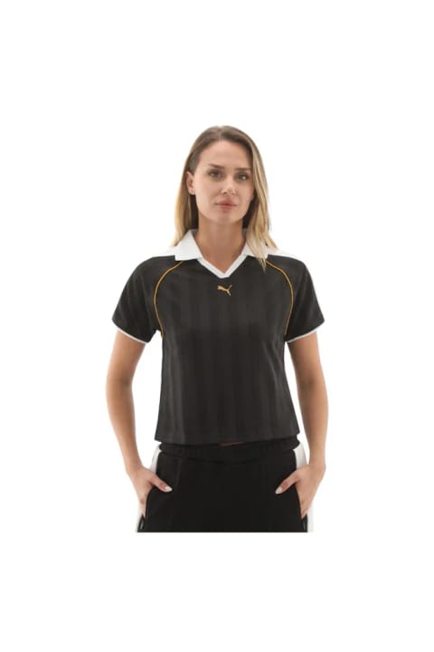 تیشرت زنانه Puma مدل T7 Relaxed Football Jersey رنگ مشکی، کد 632157-01