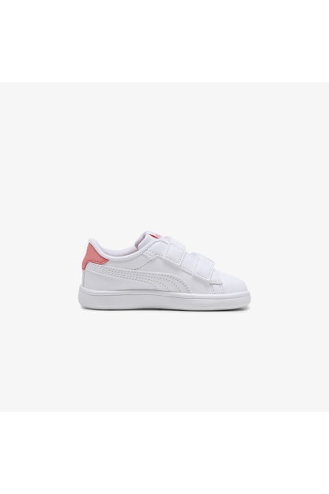 کفش ورزشی بچگانه Puma Smash 3.0 Badges سفید