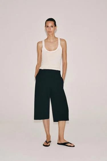 شلوارک برمودا ZW Collection راسته با چین