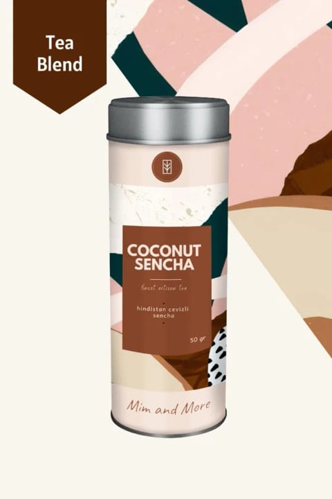 Mim and More Coconut Sencha Tea - چای سبز نارگیلی