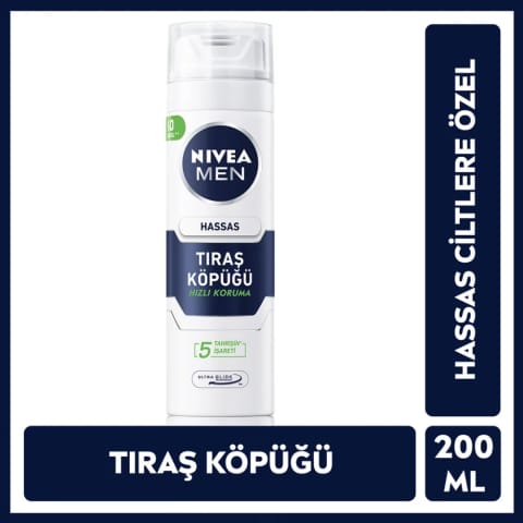 NIVEA For Men فوم اصلاح حساس ۲۰۰ میلیلیتر