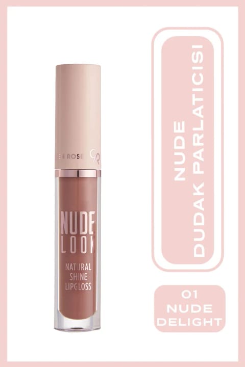 Golden Rose Nude Look Natural Shine Lipgloss - 01 Nude Delight