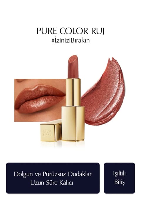 رژ لب Hi-Lustre Estee Lauder - Pure Color Hi-Lustre Lipstick — 111 Tiger Eye