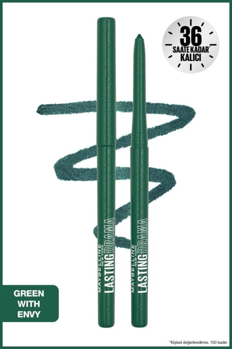 مداد چشمی اتوماتیک Lasting Drama میبلین نیویورک - Green With Envy