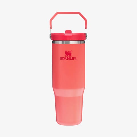 ترموس لیوانی Stanley The IceFlow Flip Straw با نی ۰.۸۹ لیتر قرمز