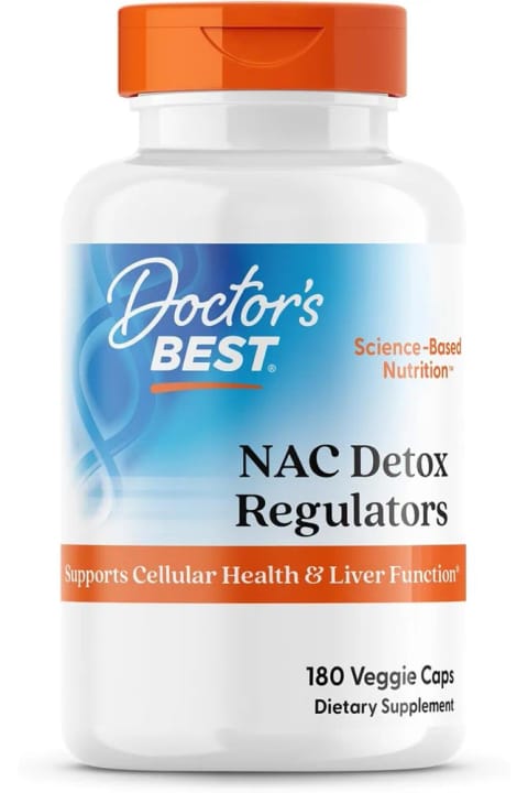 Doctor's Best NA.C Detox Regulators، 180 کپسول گیاهی ساخت آمریکا DaphneLabs