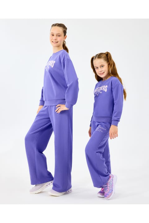 SKECHERS G Lw Fleece Sweatpant شلوار گرمکن دختر بزرگ بنفش