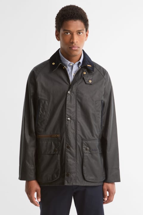 کاپشن روغنی Bedale برند Barbour آیکونز NY92 سرمه‌ای