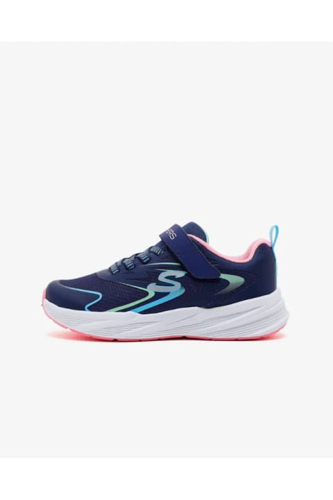 SKECHERS MICROSPEC TREAD-HYPER SPEED کفش اسپرت دخترانه بزرگسال سرمهای 3...