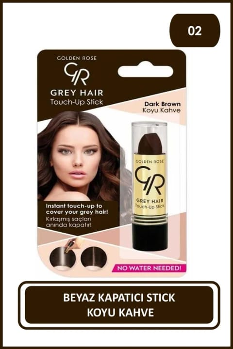 Golden Rose Grey Hair Dark Brow Koyu Kahve
