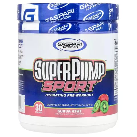 پیش تمرین هیدراته Gaspari Nutrition SuperPump Sport گواوا و کیوی ۲۴۰ گرم