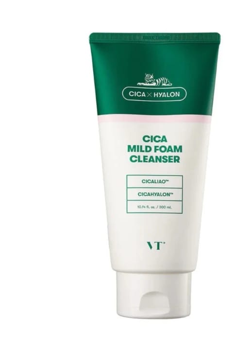 VT COSMETICS Cica Mild Foam Cleanser شوینده صورت ملایم و پاککننده 300ml