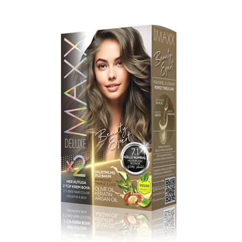 رنگ مو Maxx Deluxe 7.1 خاکستری دودی