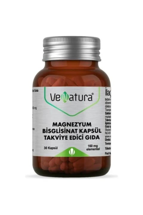 VeNatura منیزیم بیسگلیسینات 160 میلیگرم 30 کپسول