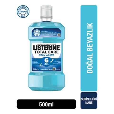 لیسترین دهانشویه Stay White 500 میلیلیتر