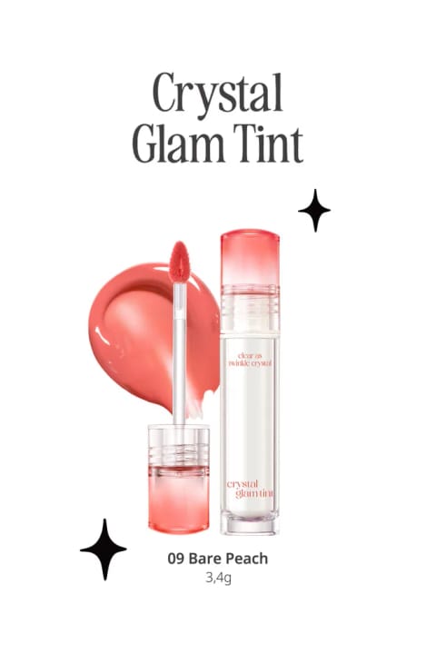 CLIO Crystal Glam Tint — 09 Bare Peach