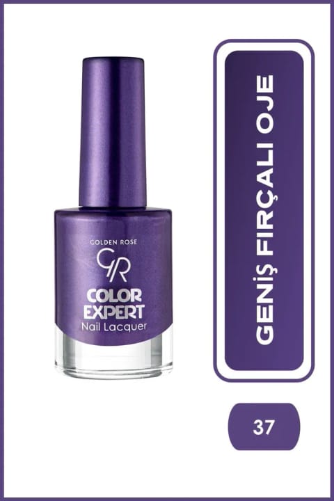 Golden Rose Color Expert Nail Lacquer - 37 - برس پهن