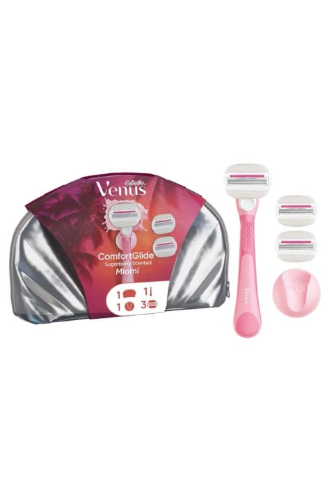 Gillette Venus Venus Pro ComfortGlide Sugarberry معطر تیغ اصلاح زنانه، ۱ عددی