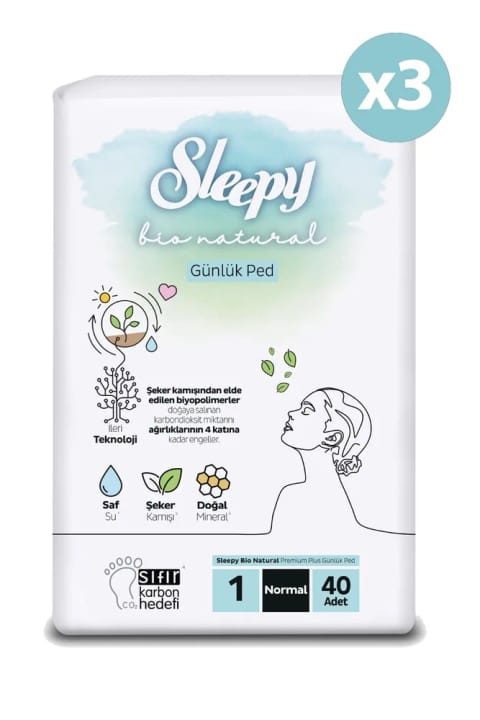 Sleepy Bio Natural Premium Plus روزانه نرمال 120 عددی