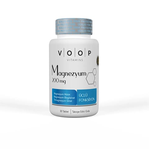 Voop مکمل منیزیم ۲۰۰ میلیگرم ۳۰ عددی