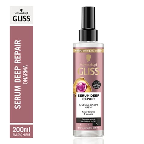 Gliss Serum Deep Repair مایع ترمیمکننده مو با کمپلکس Protein و انجیر هندی 200 میلیلیتر