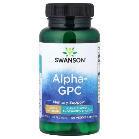 مکمل کولین Alpha GPC Swanson Vitamins 300 mg، 60 کپسول گیاهی
