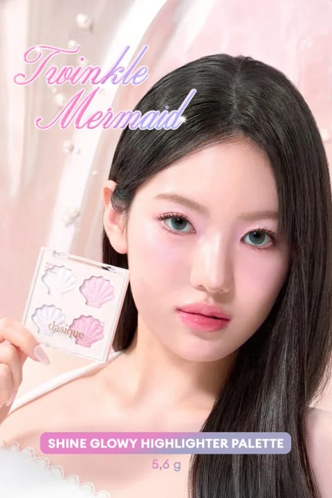 هایلایتر ژله‌ای درخشان چندبعدی dasique Shine Glowy Highlighter Pale...