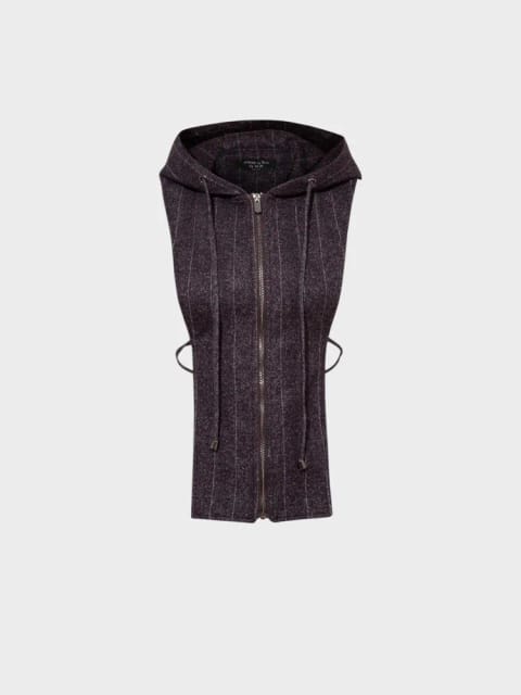 بخش داخلی با ظاهر سویشرت هودی‌دار برای زیر ترنچ‌کت یا کاپشن - بنفش آلبالویی